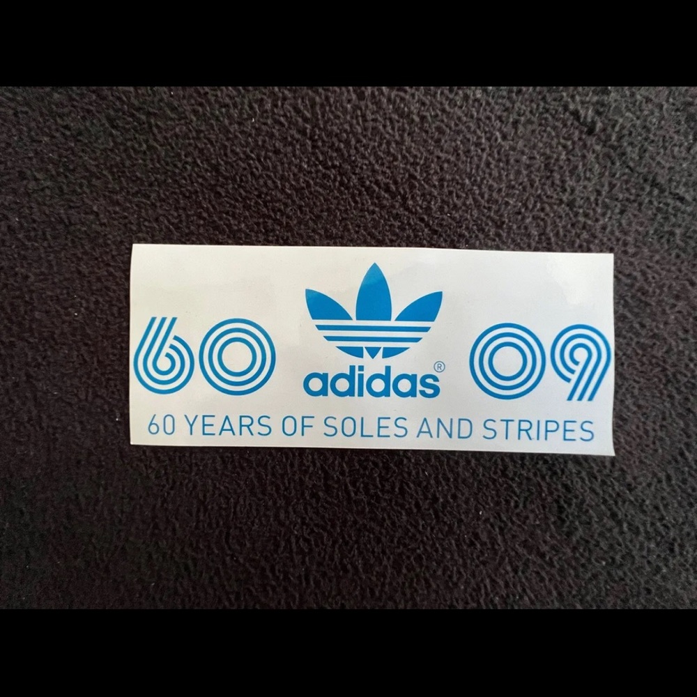 Adidas Sticker Decal Trefoil Originals 60 years of Soles and Stripes Limited Ed